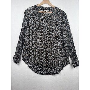 Alexander Jordan Floral Button Down Blouse Womens L